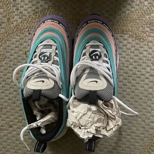 Nike Kids Sneakers in Turquoise, Pink, and Purple